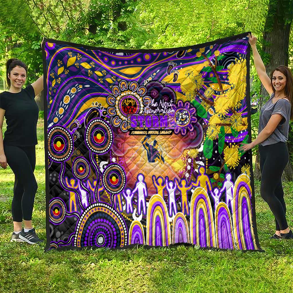 NAIDOC Week 2025 Storm Rugby Quilt Aboriginal Dot Painting