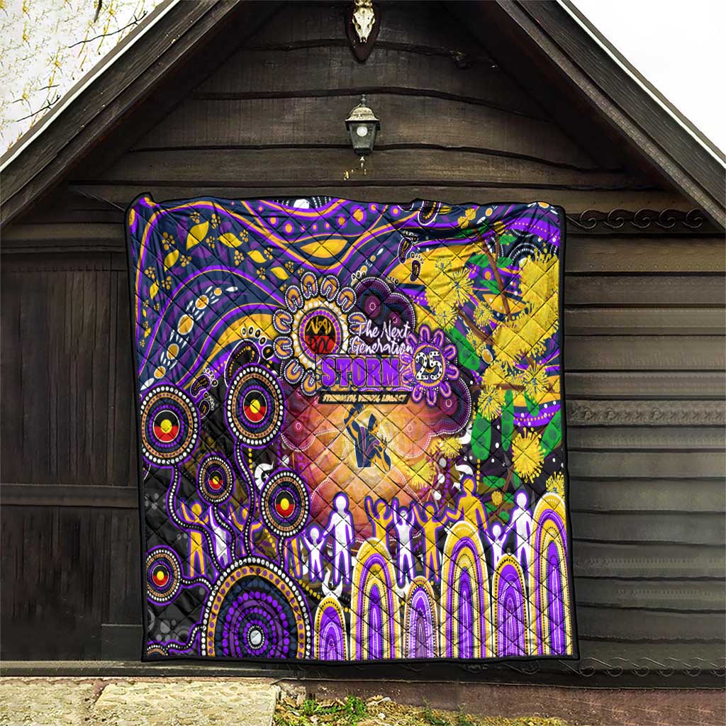 NAIDOC Week 2025 Storm Rugby Quilt Aboriginal Dot Painting
