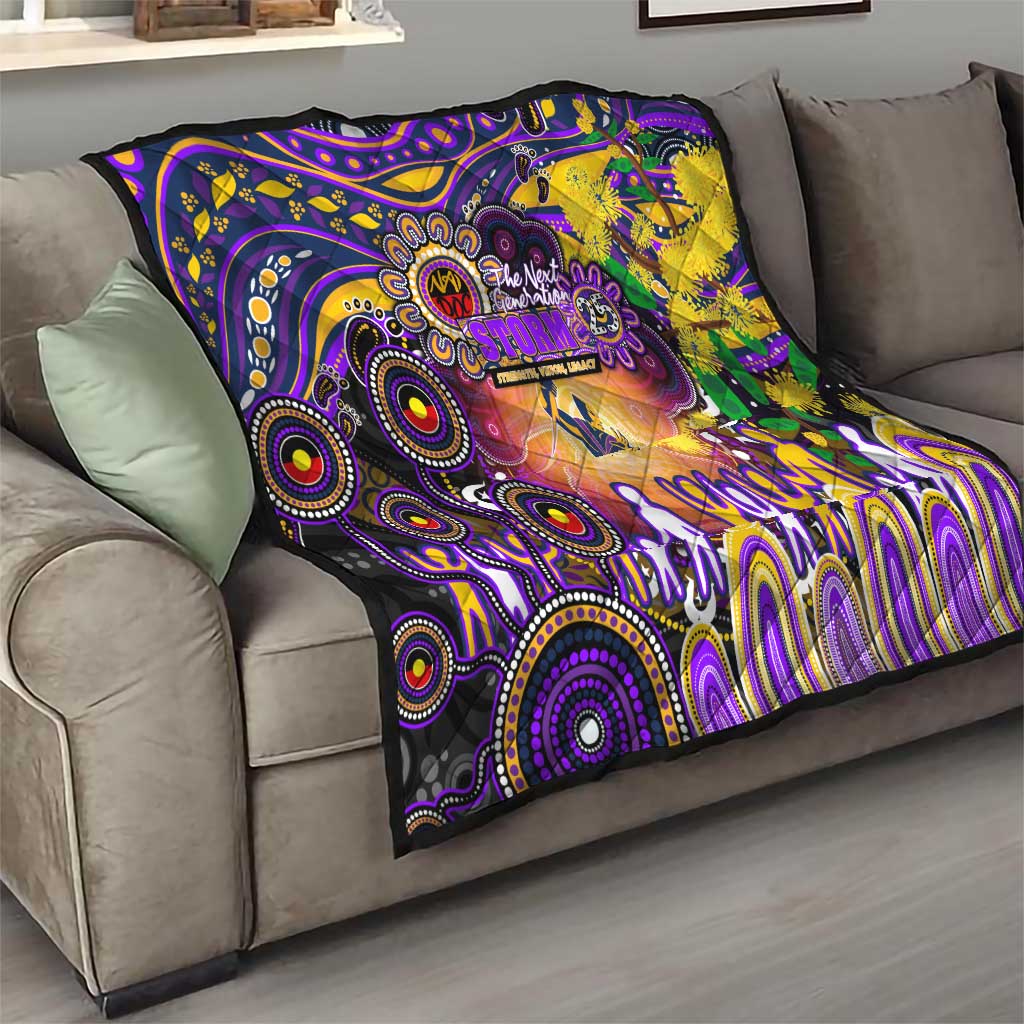 NAIDOC Week 2025 Storm Rugby Quilt Aboriginal Dot Painting