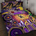NAIDOC Week 2025 Storm Rugby Quilt Bed Set Aboriginal Dot Painting
