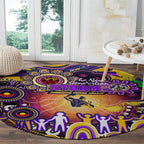 NAIDOC Week 2025 Storm Rugby Round Carpet Aboriginal Dot Painting