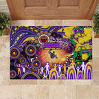NAIDOC Week 2025 Storm Rugby Rubber Doormat Aboriginal Dot Painting