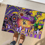 NAIDOC Week 2025 Storm Rugby Rubber Doormat Aboriginal Dot Painting
