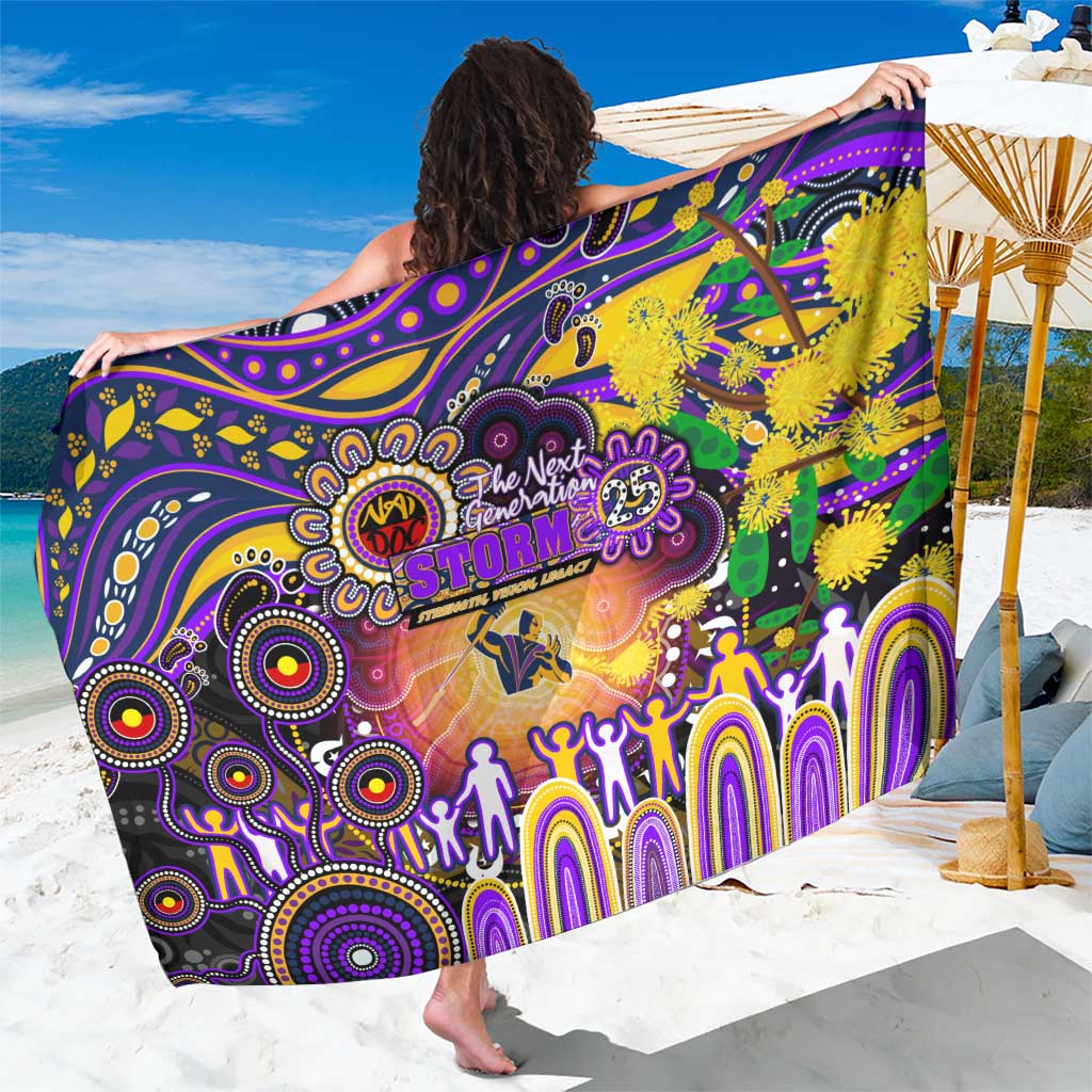 NAIDOC Week 2025 Storm Rugby Sarong Aboriginal Dot Painting