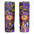 NAIDOC Week 2025 Storm Rugby Skinny Tumbler Aboriginal Dot Painting