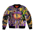 Personalised NAIDOC Week 2025 Storm Rugby Sleeve Zip Bomber Jacket Aboriginal Dot Painting