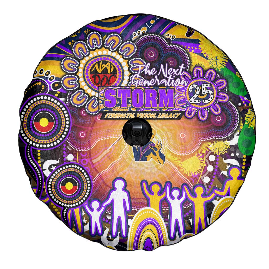 NAIDOC Week 2025 Storm Rugby Spare Tire Cover Aboriginal Dot Painting