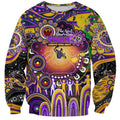 Personalised NAIDOC Week 2025 Storm Rugby Sweatshirt Aboriginal Dot Painting