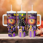 NAIDOC Week 2025 Storm Rugby Tumbler With Handle Aboriginal Dot Painting