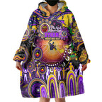 Personalised NAIDOC Week 2025 Storm Rugby Wearable Blanket Hoodie Aboriginal Dot Painting