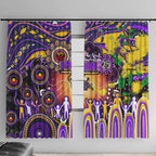NAIDOC Week 2025 Storm Rugby Window Curtain Aboriginal Dot Painting