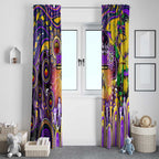 NAIDOC Week 2025 Storm Rugby Window Curtain Aboriginal Dot Painting