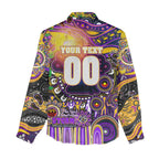 Personalised NAIDOC Week 2025 Storm Rugby Women Casual Shirt Aboriginal Dot Painting