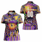 Personalised NAIDOC Week 2025 Storm Rugby Women Polo Shirt Aboriginal Dot Painting