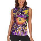 Personalised NAIDOC Week 2025 Storm Rugby Women Sleeveless Polo Shirt Aboriginal Dot Painting