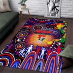 NAIDOC Week 2025 Knights Rugby Area Rug Aboriginal Dot Painting