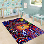 NAIDOC Week 2025 Knights Rugby Area Rug Aboriginal Dot Painting