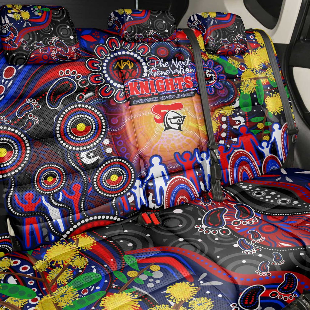 NAIDOC Week 2025 Knights Rugby Back Car Seat Cover Aboriginal Dot Painting