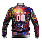 Personalised NAIDOC Week 2025 Knights Rugby Baseball Jacket Aboriginal Dot Painting
