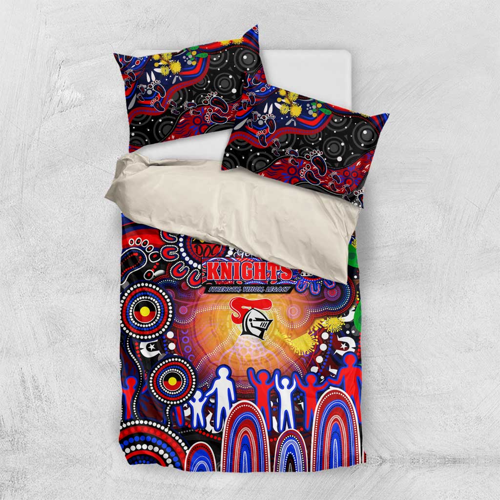 NAIDOC Week 2025 Knights Rugby Bedding Set Aboriginal Dot Painting