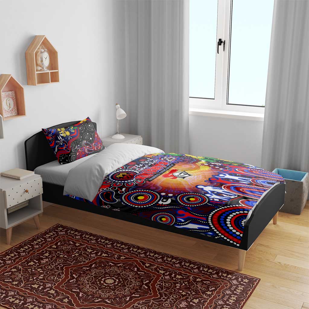NAIDOC Week 2025 Knights Rugby Bedding Set Aboriginal Dot Painting
