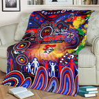 NAIDOC Week 2025 Knights Rugby Blanket Aboriginal Dot Painting