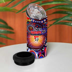 NAIDOC Week 2025 Knights Rugby 4 in 1 Can Cooler Tumbler Aboriginal Dot Painting
