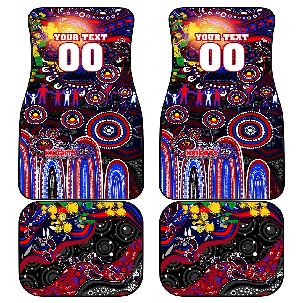 NAIDOC Week 2025 Knights Rugby Car Mats Aboriginal Dot Painting