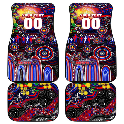 NAIDOC Week 2025 Knights Rugby Car Mats Aboriginal Dot Painting