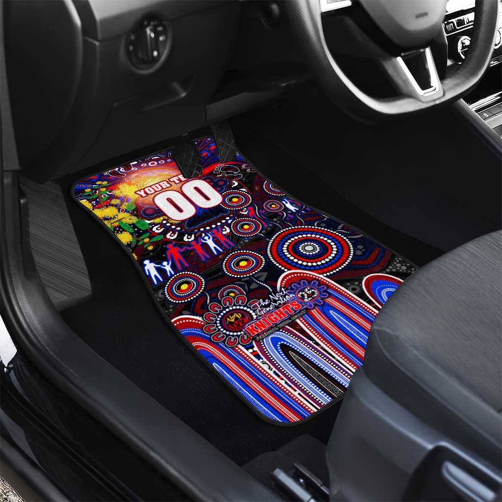 NAIDOC Week 2025 Knights Rugby Car Mats Aboriginal Dot Painting