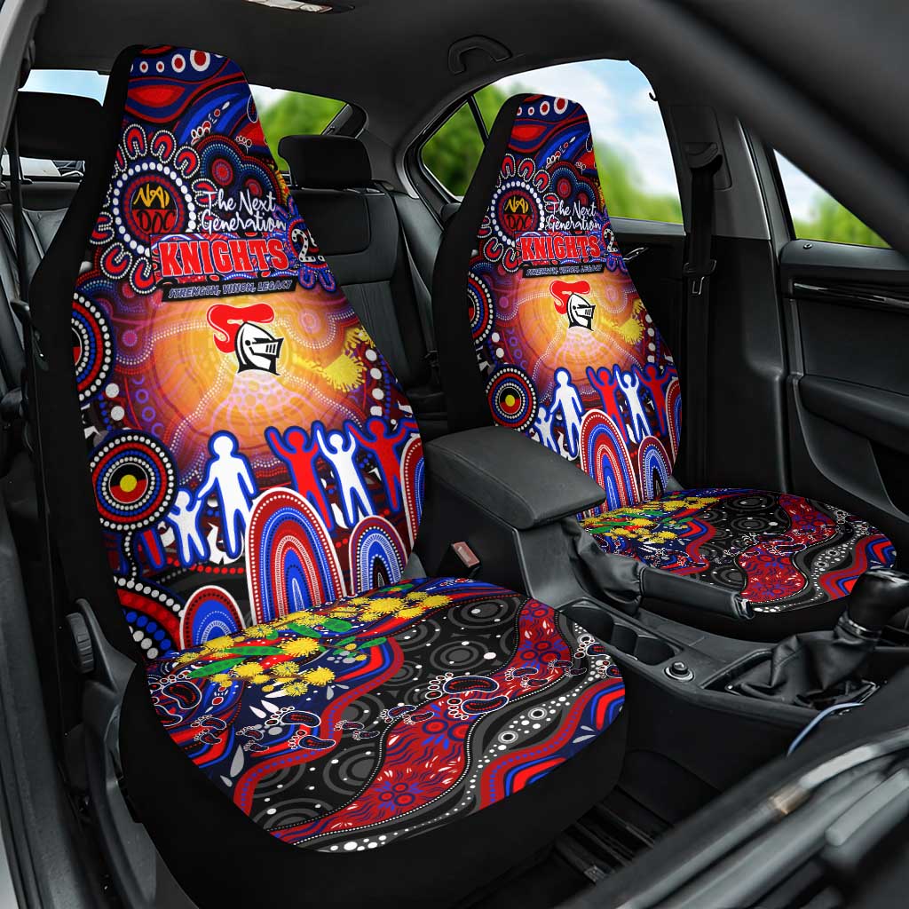 NAIDOC Week 2025 Knights Rugby Car Seat Cover Aboriginal Dot Painting
