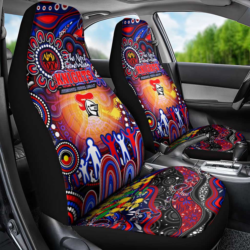 NAIDOC Week 2025 Knights Rugby Car Seat Cover Aboriginal Dot Painting