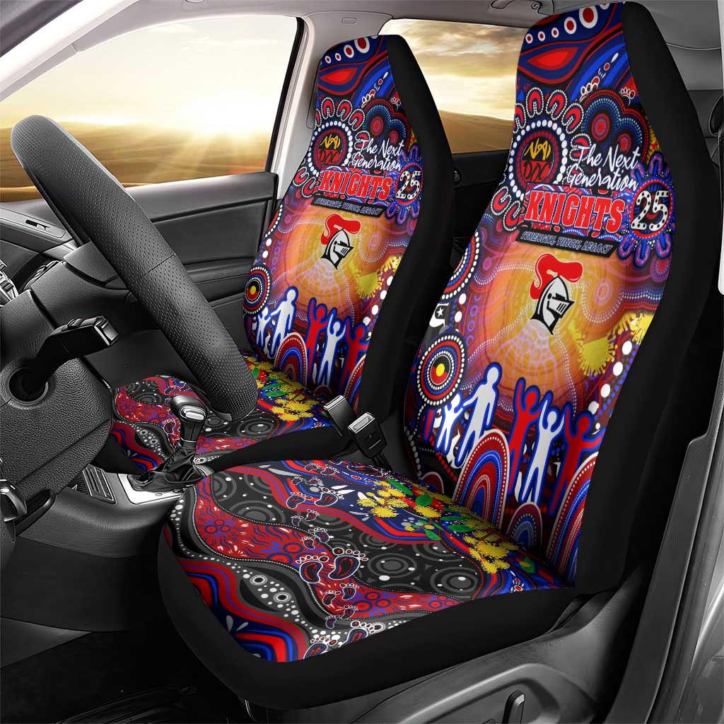 NAIDOC Week 2025 Knights Rugby Car Seat Cover Aboriginal Dot Painting