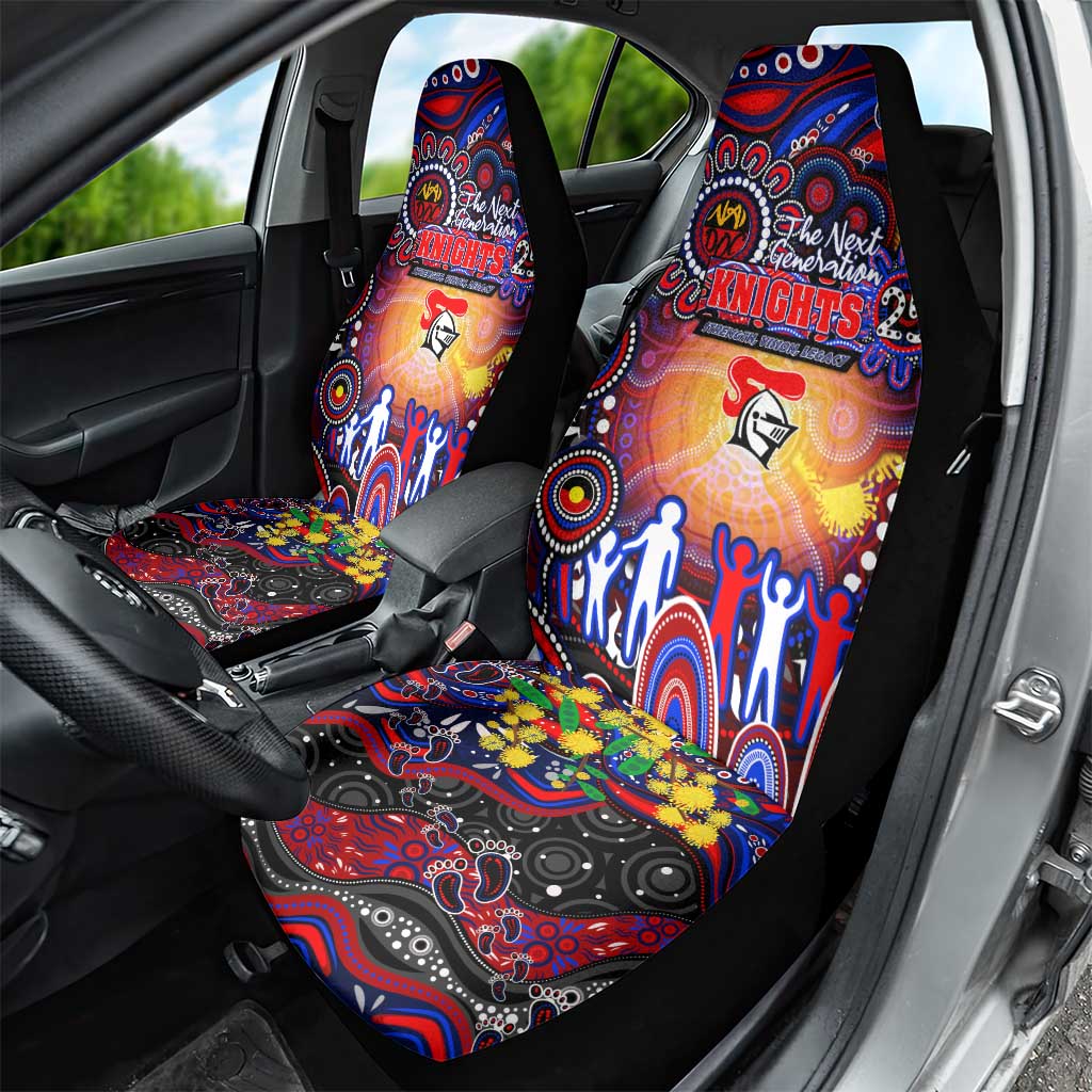 NAIDOC Week 2025 Knights Rugby Car Seat Cover Aboriginal Dot Painting