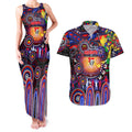 Personalised NAIDOC Week 2025 Knights Rugby Couples Matching Tank Maxi Dress and Hawaiian Shirt Aboriginal Dot Painting