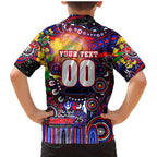 Personalised NAIDOC Week 2025 Knights Rugby Family Matching Mermaid Dress and Hawaiian Shirt Aboriginal Dot Painting