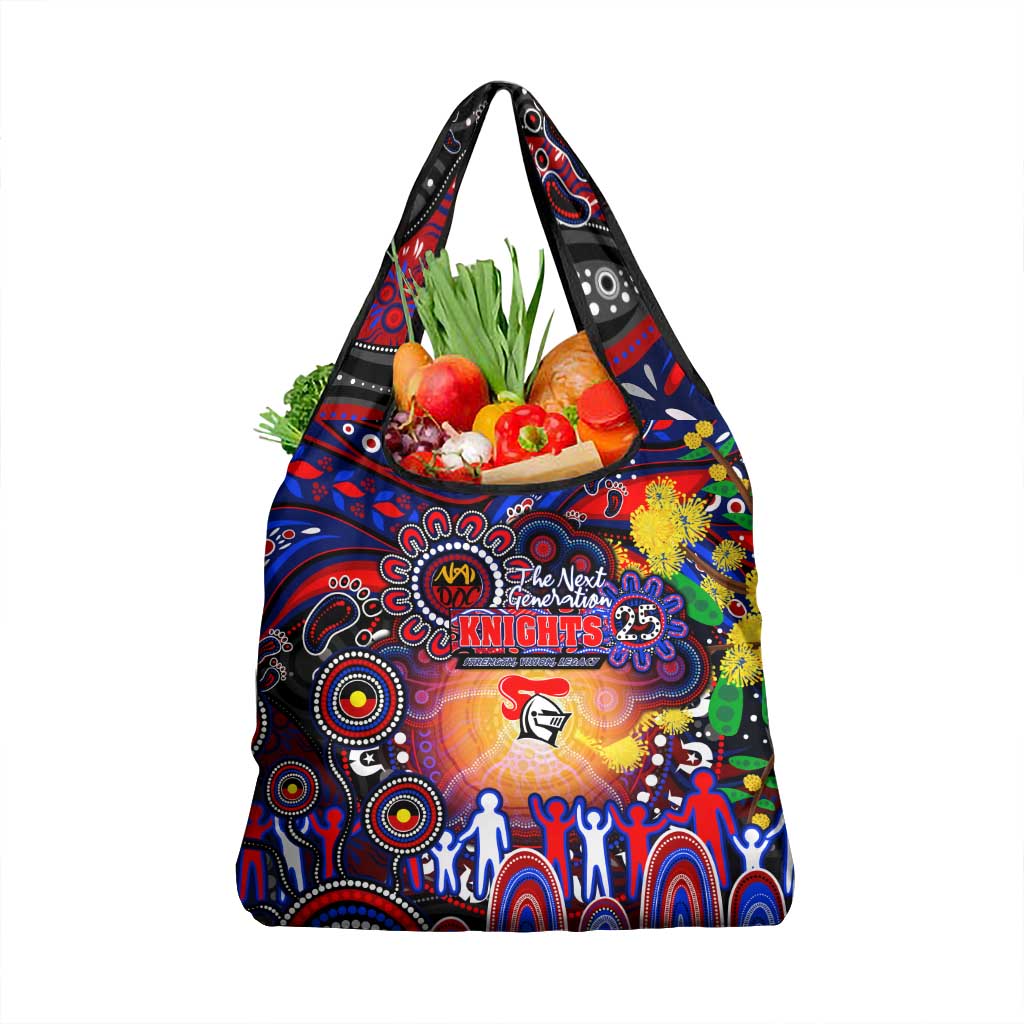 NAIDOC Week 2025 Knights Rugby Grocery Bag Aboriginal Dot Painting