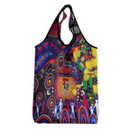 NAIDOC Week 2025 Knights Rugby Grocery Bag Aboriginal Dot Painting