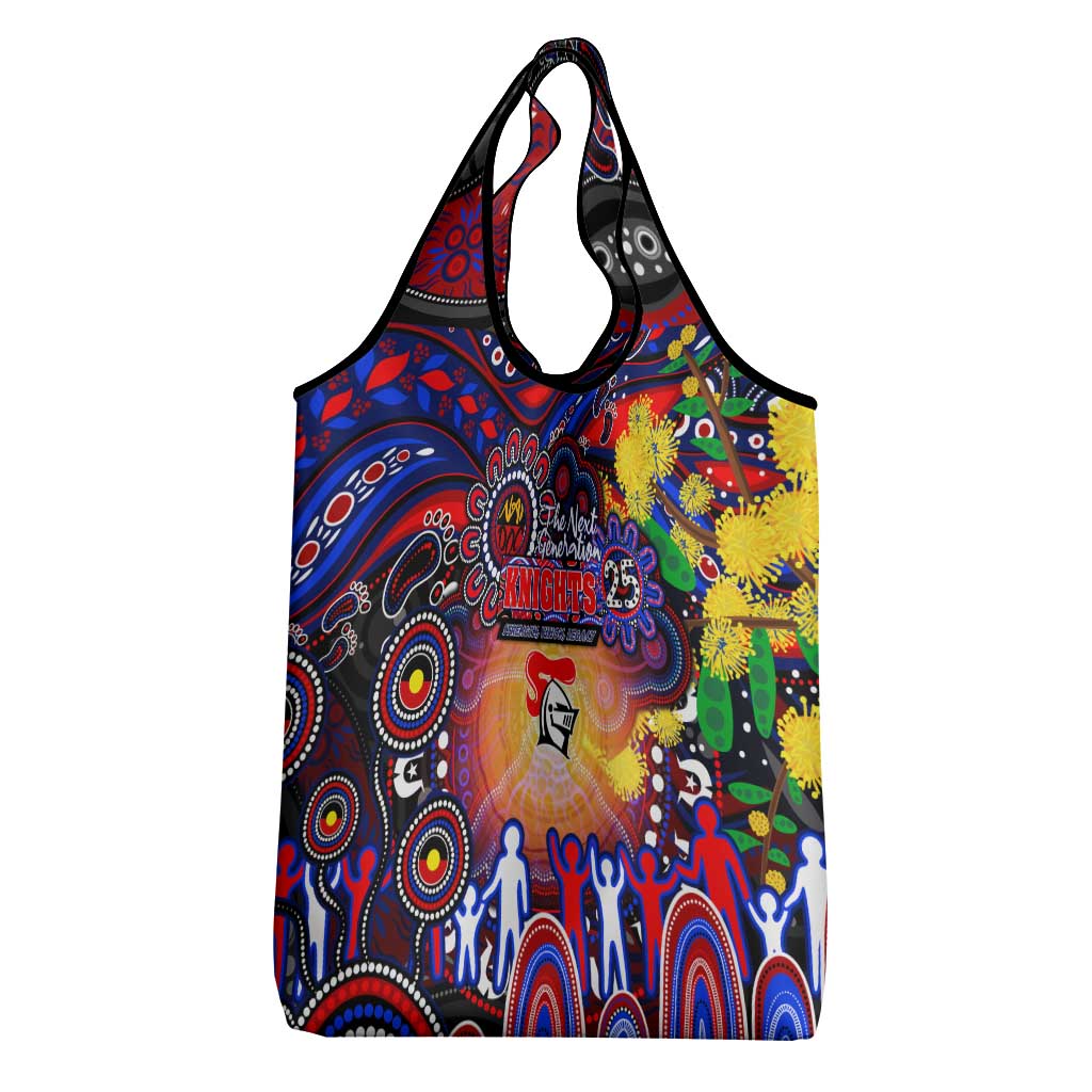 NAIDOC Week 2025 Knights Rugby Grocery Bag Aboriginal Dot Painting