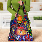 NAIDOC Week 2025 Knights Rugby Grocery Bag Aboriginal Dot Painting