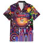 Personalised NAIDOC Week 2025 Knights Rugby Hawaiian Shirt Aboriginal Dot Painting