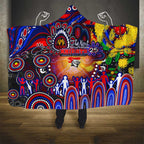 NAIDOC Week 2025 Knights Rugby Hooded Blanket Aboriginal Dot Painting