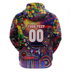 Personalised NAIDOC Week 2025 Knights Rugby Hoodie Aboriginal Dot Painting