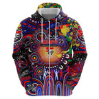 Personalised NAIDOC Week 2025 Knights Rugby Hoodie Aboriginal Dot Painting