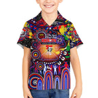 Personalised NAIDOC Week 2025 Knights Rugby Kid Hawaiian Shirt Aboriginal Dot Painting