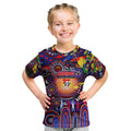 Personalised NAIDOC Week 2025 Knights Rugby Kid T Shirt Aboriginal Dot Painting