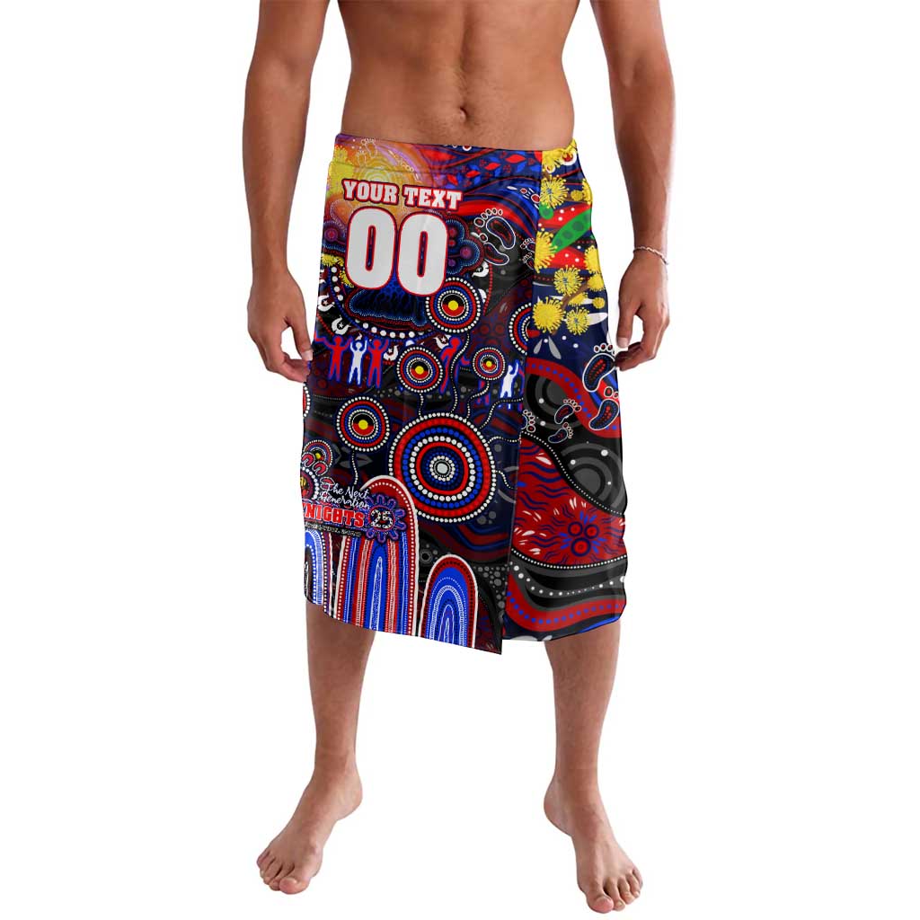 Personalised NAIDOC Week 2025 Knights Rugby Lavalava Aboriginal Dot Painting