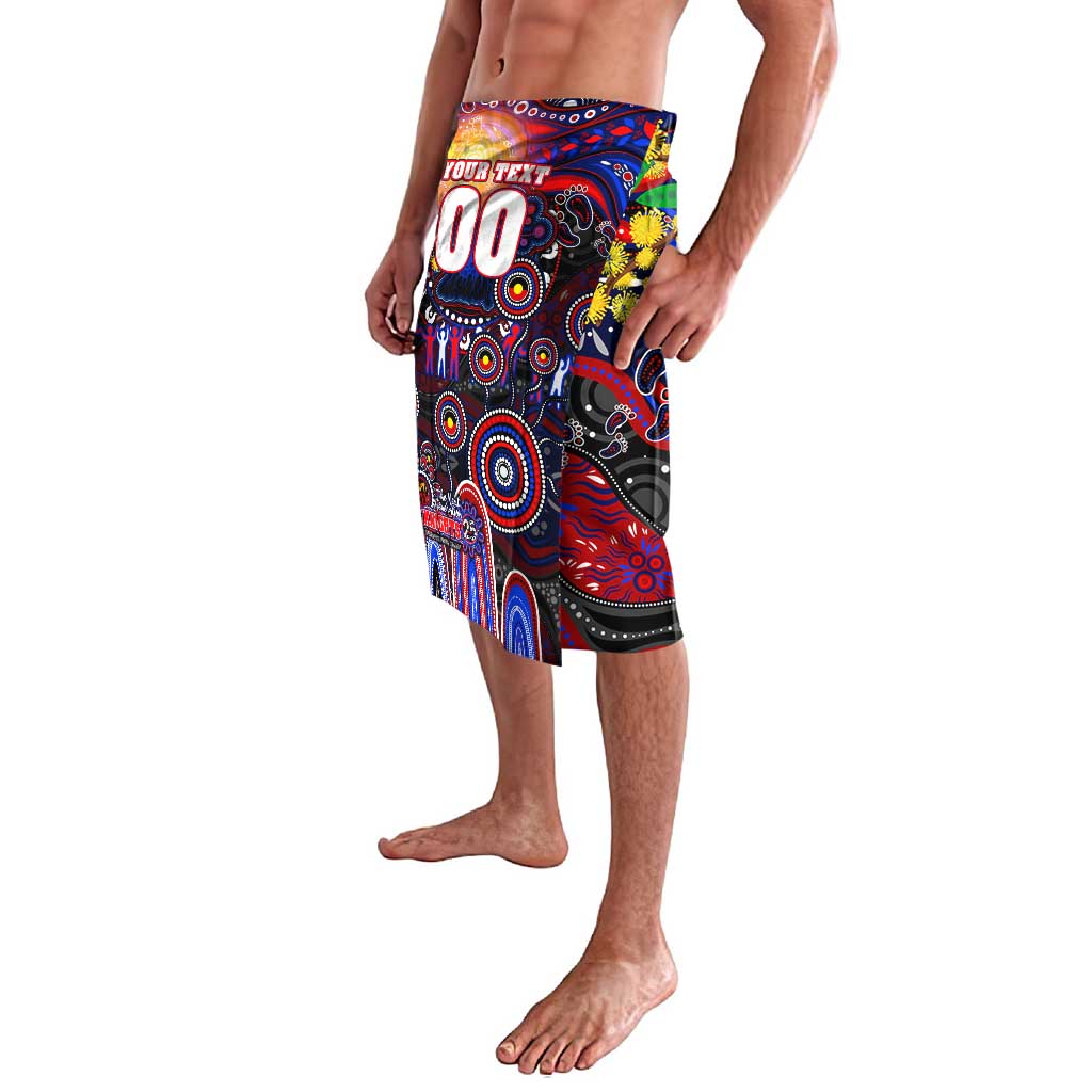 Personalised NAIDOC Week 2025 Knights Rugby Lavalava Aboriginal Dot Painting