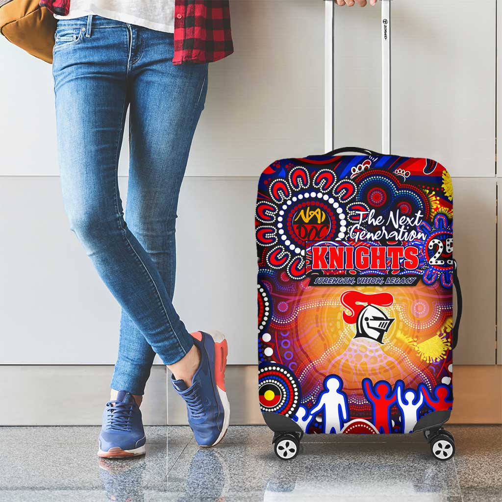 NAIDOC Week 2025 Knights Rugby Luggage Cover Aboriginal Dot Painting