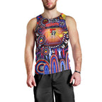 Personalised NAIDOC Week 2025 Knights Rugby Men Tank Top Aboriginal Dot Painting